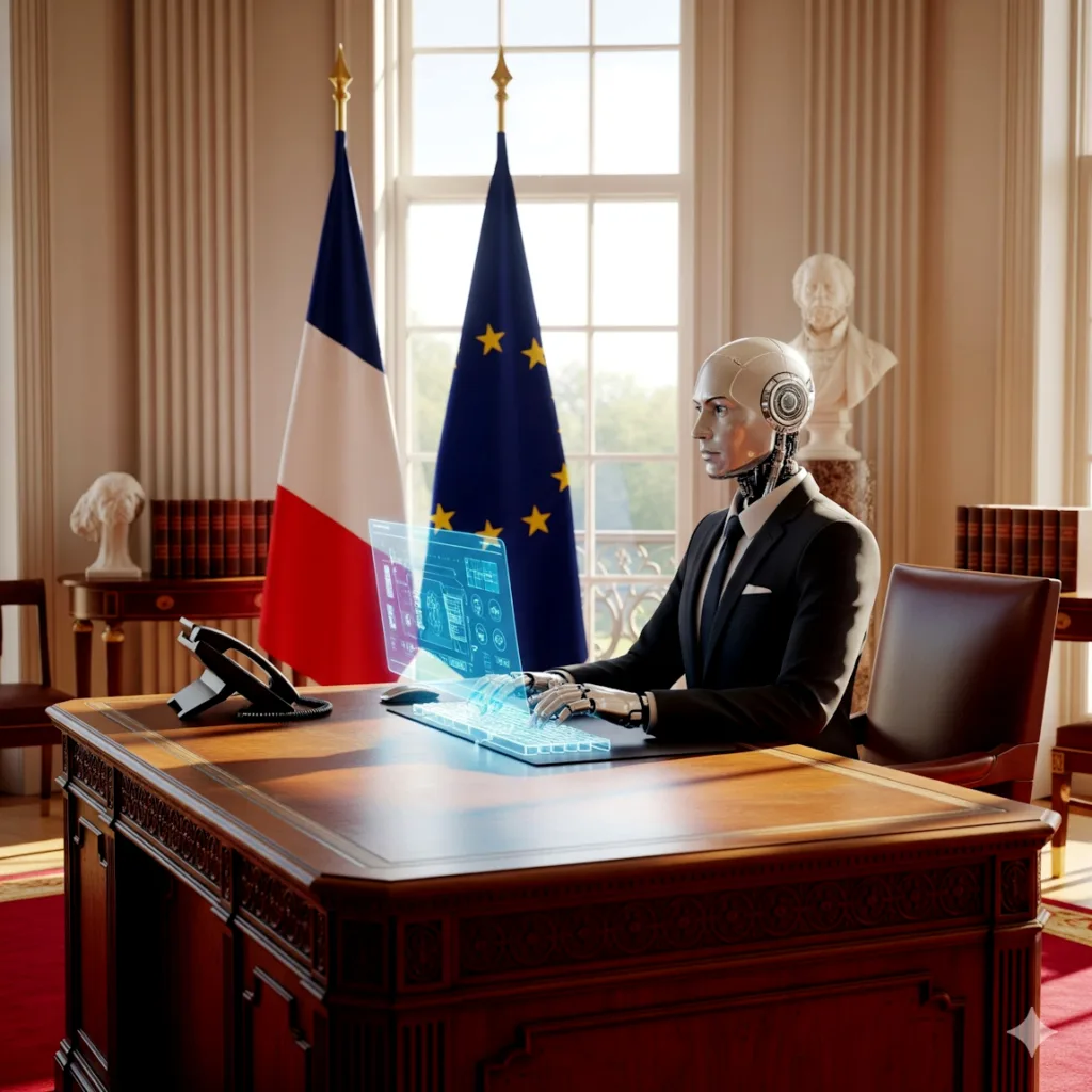 Demain l'Homme, ex SOS-planete - Président robot humanoïde France. Elysée