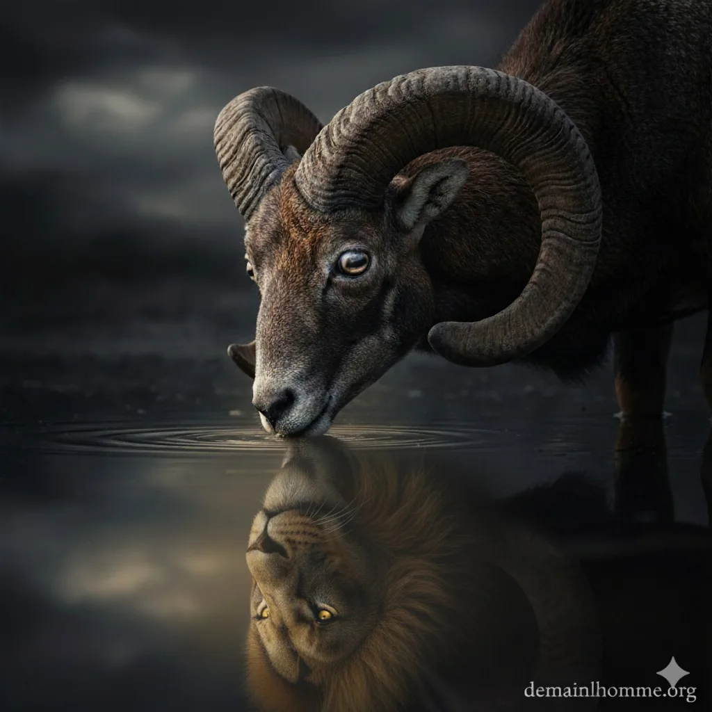 Reflet d'un égo dans le miroir de l'eau - Un bélier se prend pour un Lion - Demain l'Homme, ex SOS-planete - La Faille dans l'empire de l'Obscur pour que la Lumière Soit !