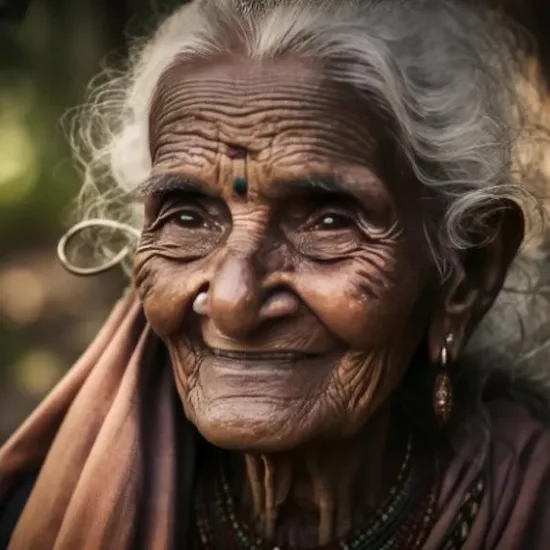Belle vieille femme indienne - Demain l'Homme, pour les amoureux de la Vie, ex Plateforme d'actualités SOS-planete, publication Web de l'association française Terre sacrée à but non lucratif