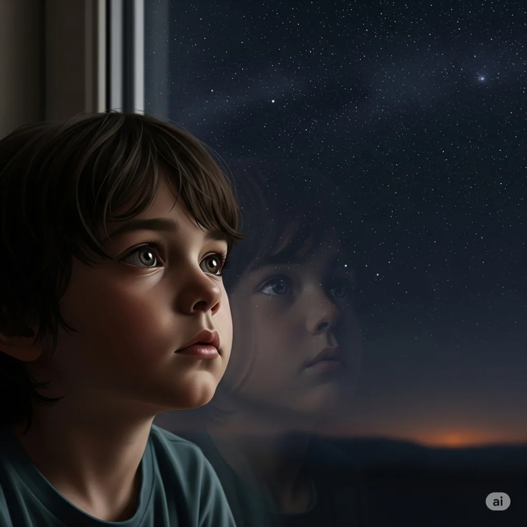 Enfant rêve dans les étoiles - Demain l'Homme, ex SOS-planete, pour les amoureux de la Vie, publication Web de l'association française Terre sacrée à but non lucratif depuis 1999