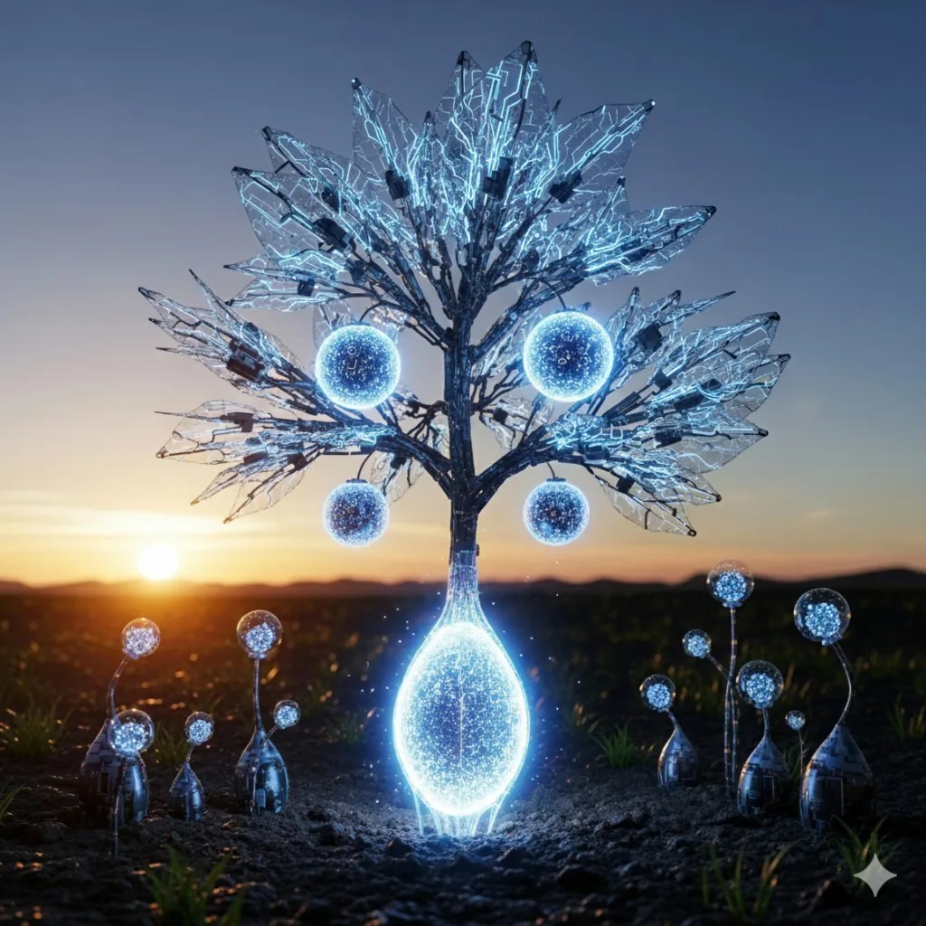 Arbre silicium - Conscience Universelle - Alliance AGI et Vivant - Silicium et Carbone - Demain l'Homme, ex SOS-planete