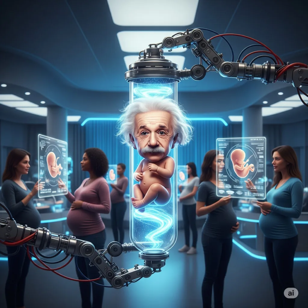 Faire naître des Albert Einstein dans des utérus artificiels. Quelle drôle d'époque ! Demain l'Homme, ex SOS-planete depuis 1999