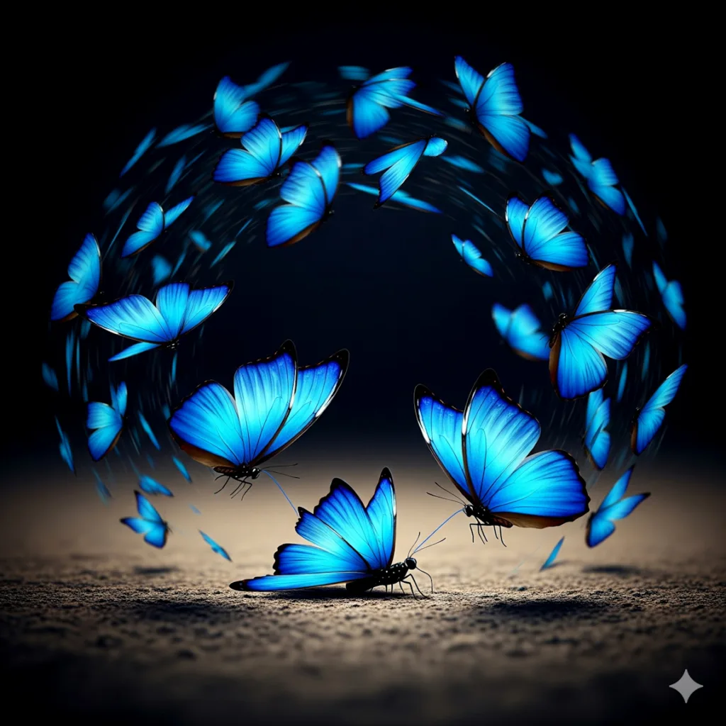 Une Volée de Papillons Bleus viennent Saluer l'Ami Mourant - Conscience animale - Demain l'Homme, ex SOS-planete