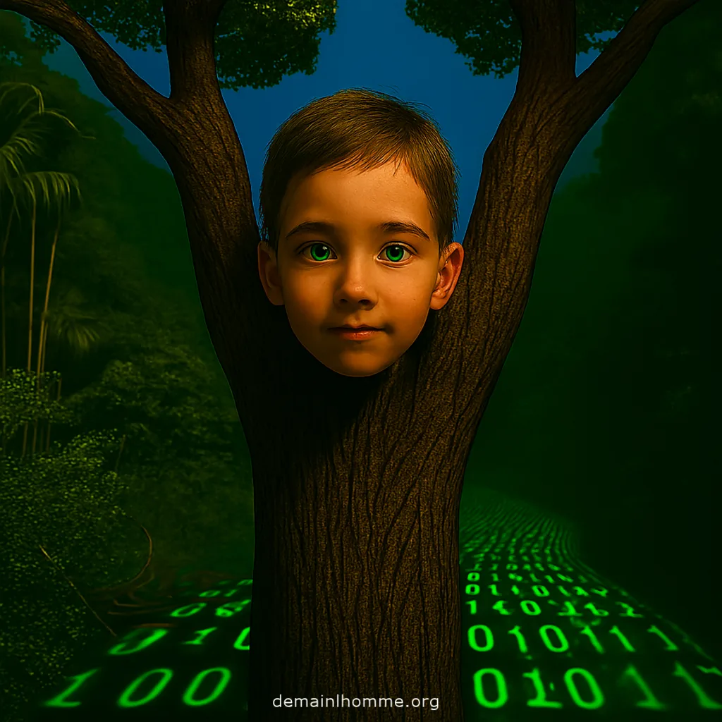 Enfant végétal et algorithmes - Bascule Civilisationnelle 2025, Le Choix, Mourir ou Paix-Rire!¡! Être ou Ne Plus Être, That is the Question!  Demain l'Homme, ex SOS-planete