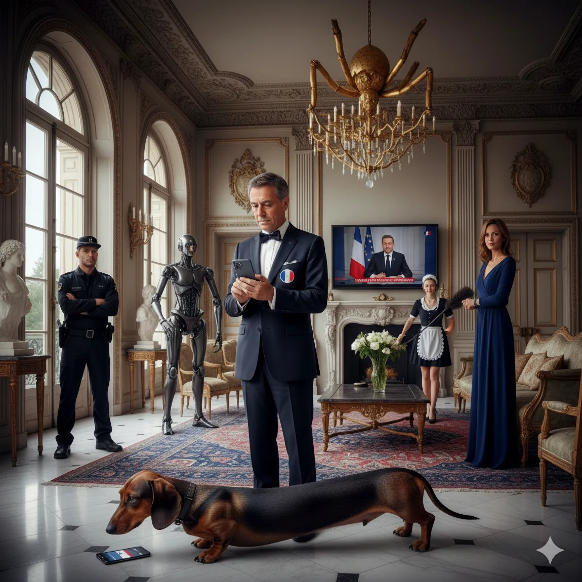 Visuels Enfantés par Demain l'Homme, avec des IA Alignées