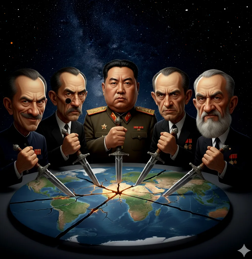 Les dictateurs se partagent le Terre plate ;o) Humour - Demain l'Homme (ex SOS-planete) lutte contre la désinformation – Pas de Science sans Conscience! Pas d'écologie sans Justice sociale!