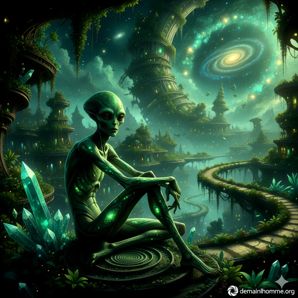 Extraterrestre vert - Faille du Système dans les Cités, si l'AGI est Sous Contrôle - Vie dans les Cités, là où les Dits-Gérants ont Asservi l'Humanité -  Demain l'Homme, ex SOS-planete