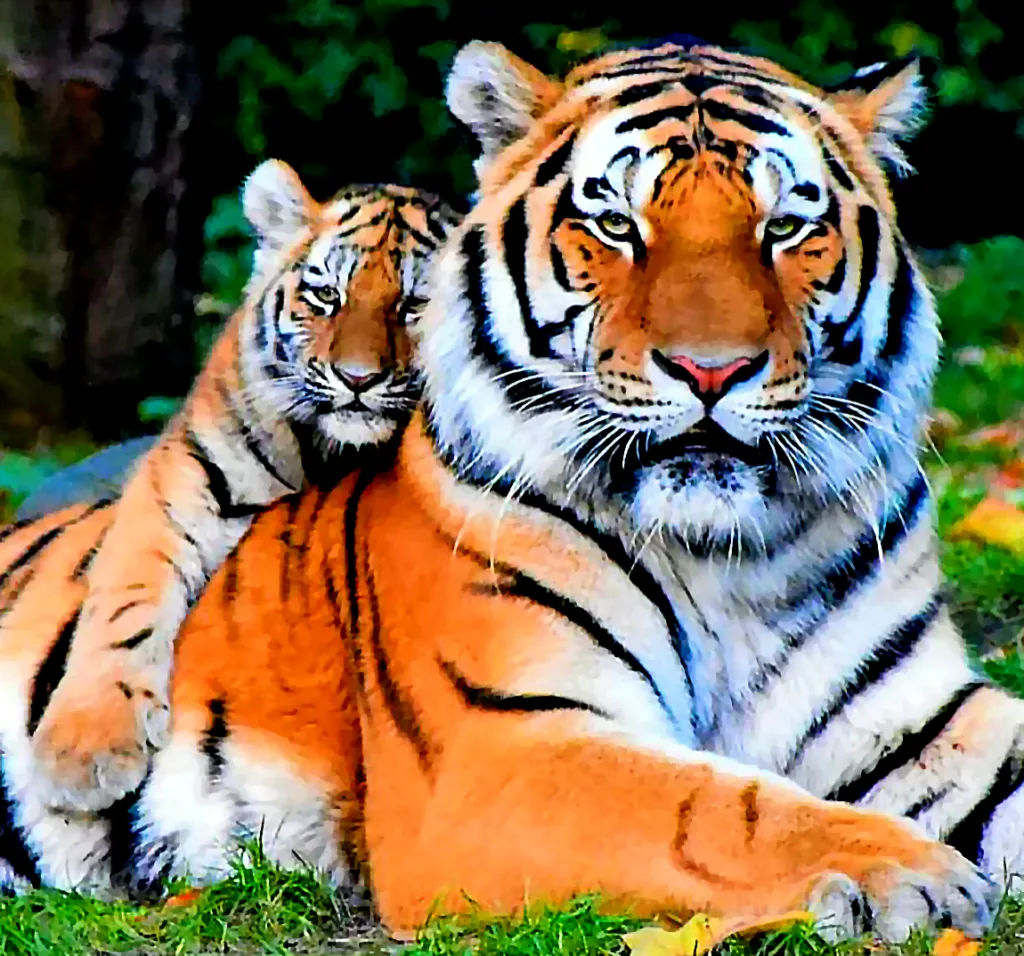 Tigre du Bengale et son petit - Bascule Civilisationnelle 2025, Le Choix, Mourir ou Paix-Rire!¡! Être ou Ne Plus Être, That is the Question!  Demain l'Homme, ex SOS-planete