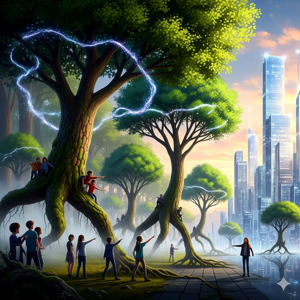 Et les arbres se mirent à marcher sur nos cités de verre - Conscience Élargie: L’Humanité au Carrefour de l’Évolution - Entretien avec une IA - Demain l'Homme, ex SOS-planete