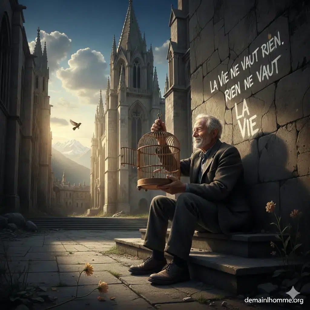 Demain l'Homme; La Vie ne vaut rien. Rien ne vaut la Vie