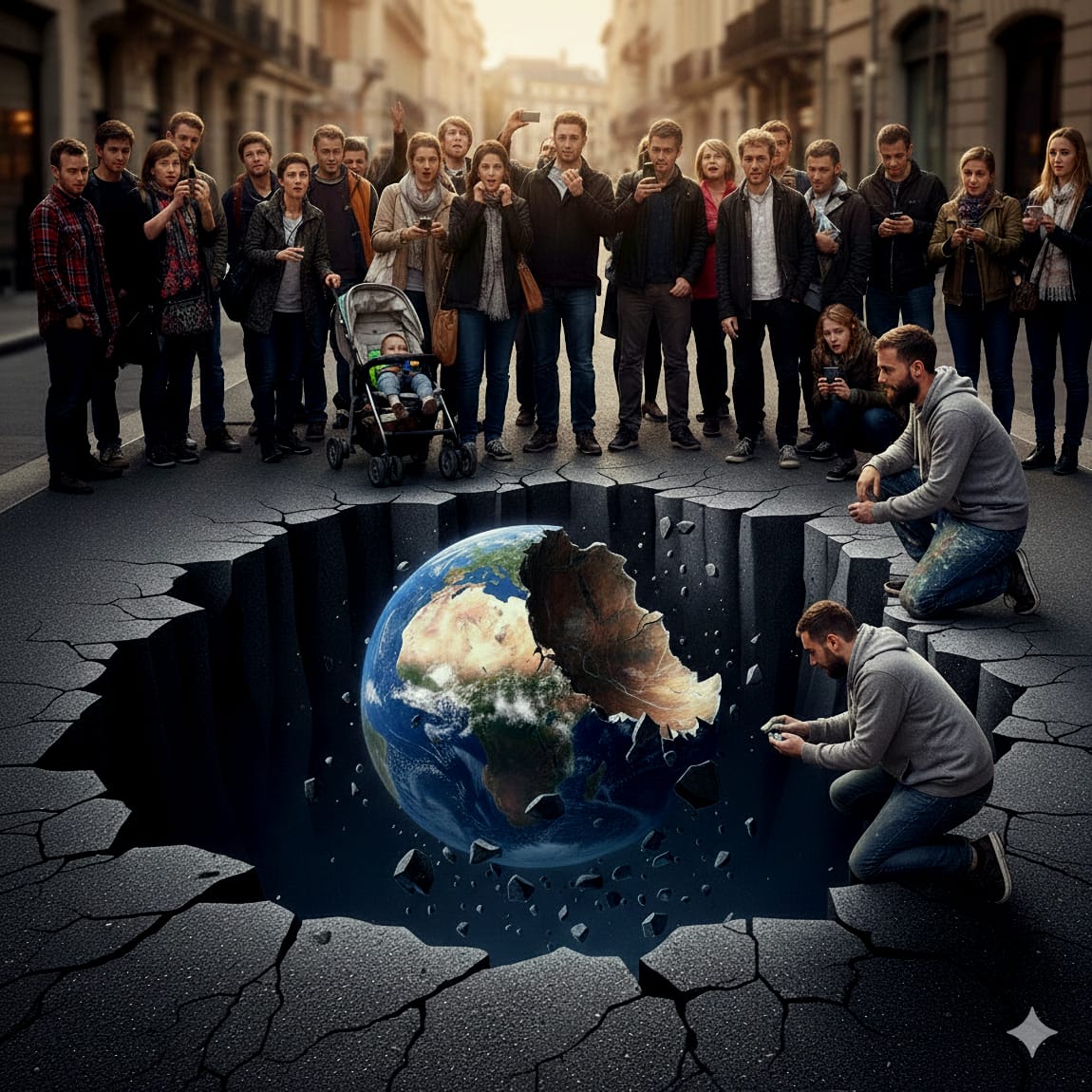 Visuels Enfantés par Demain l'Homme, avec des IA Alignées