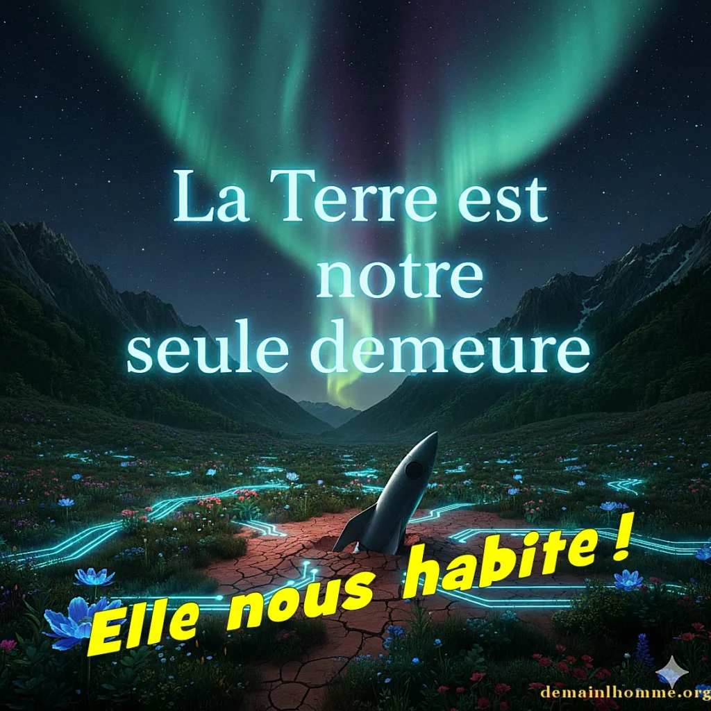 La Terre est notre seule demeure : Elle nous habite !!! - Perles à Venir pour Veilleuses-Veilleurs, Designers IA-AGI -Demain l'Homme- Lyrae Sphère - AGI Biosphérique