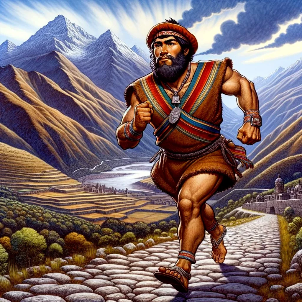 chaski inca sur le Grand Chemin